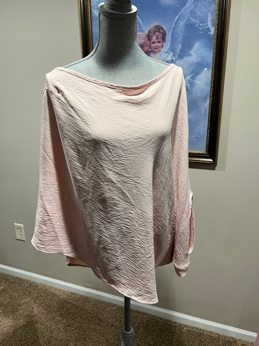 eesome Blush Boatneck Tunic Top